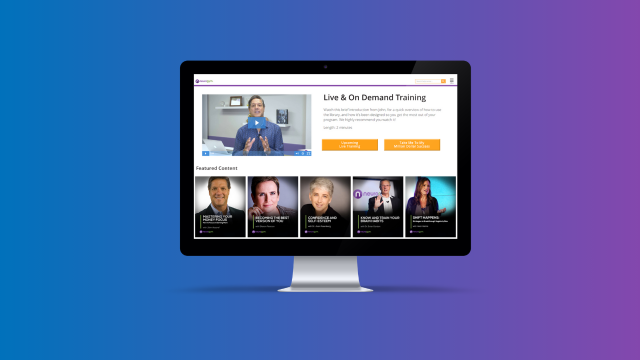 What's New on the NeuroGym® Platform: Monthly Live Events and On-Demand Training